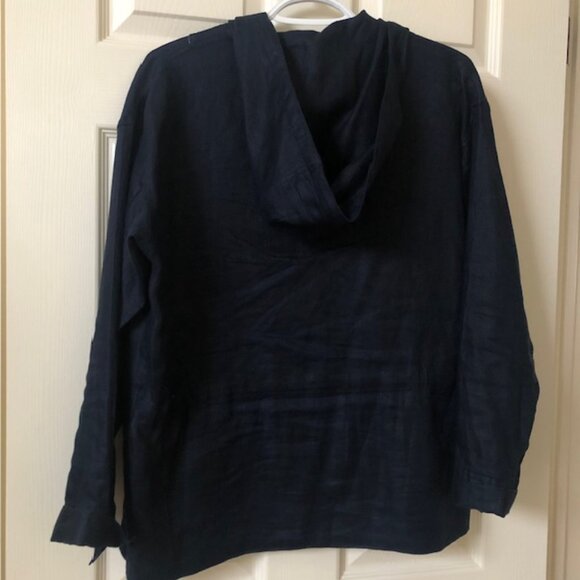 Linen Ralph Lauren Jacket / Shacket, Navy - Size Small - Picture 5 of 8